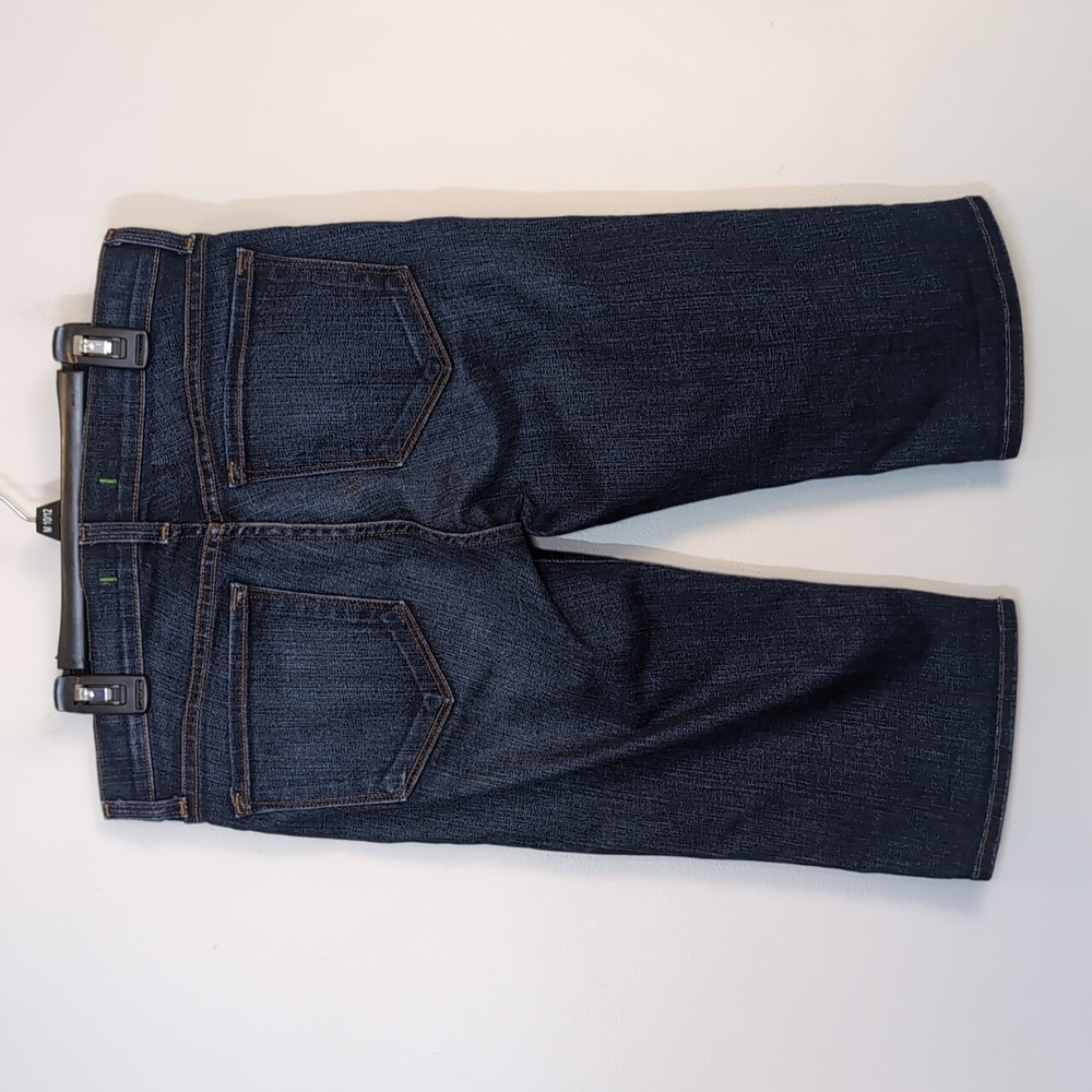 J Brand Cuffed Denim Shorts Saturn Blue Womens Size 27 Bermuda Slim Selvedge - Picture 10 of 16
